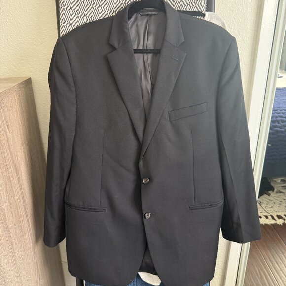 Lauren Ralph Lauren Blazer Men's 42R Black 100% Wool 2 Button Front